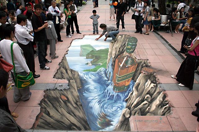 arte urbana em 3d