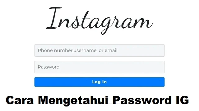 Cara Mengetahui Password IG