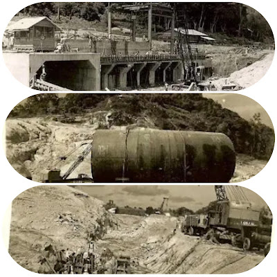 Gal oya dam site & heavy machinery at work