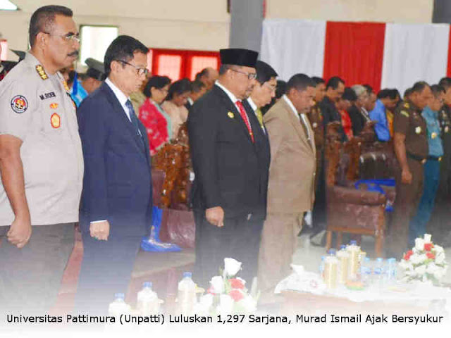 Universitas Pattimura (Unpatti) Luluskan 1,297 Sarjana, Murad Ismail Ajak Bersyukur