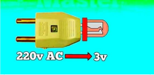 schéma alimentation led sur secteur 220 volts