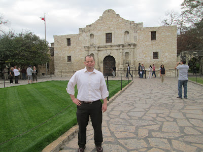 Dr. Gardner at the Alamo.