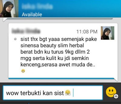 Testimoni Pengguna Sinensa Beauty Slim Herbal BSH BPOM