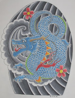 Traditional Japanese Dragon Tattoo Design 4