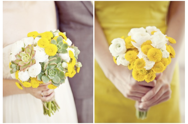 Delightful Yellow Gray Wedding