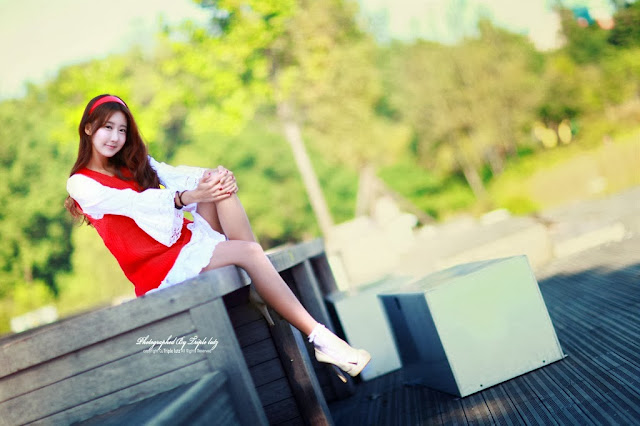 4 Park Hyun Sun outdoor - very cute asian girl-girlcute4u.blogspot.com