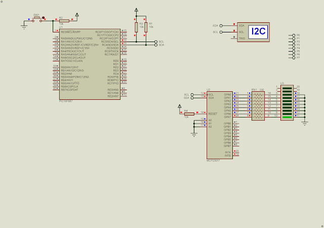 PIC16F887 MCP23017 I2C GPIO Example using XC8