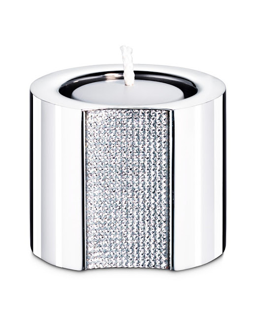 silver candle holder, bling lighting, crystal candle holder