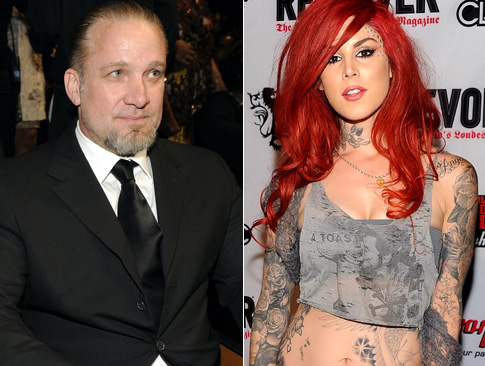 Kat von d recently had a picture of Jesse James' face tattooed on her side