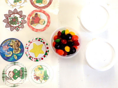 Christmas Stickers for Christmas Candy Cups