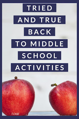 Before going headlong into the content, take some time to build relationships with these back to school activities for Middle School!