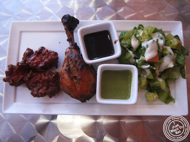 image of chili chicken and tandoori chicken at Hoboken Dhaba, New Jersey NJ