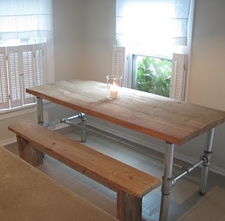 Industrial Pipe Table DIY