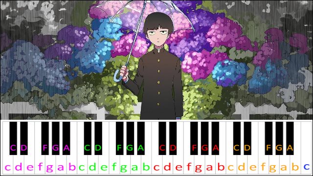 Gray (Mob Psycho 100 S2 Ending) Piano / Keyboard Easy Letter Notes for Beginners
