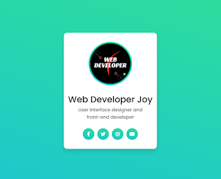 3d flip card hover effect |3D Hover effect in HTML ,CSS | web developer joy 