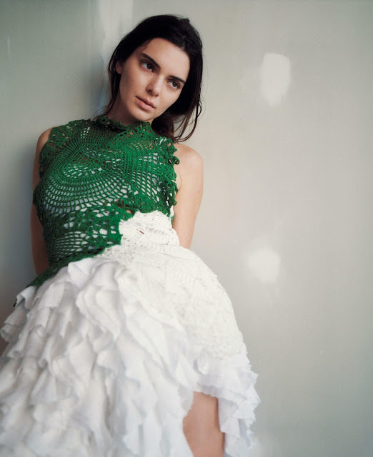 Supermodel Kendall Jenner beautiful fashion model photoshoot for Vogue Magazine March 2023 issue