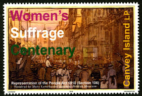 Canvey Local Post Women's Suffrage Centenary Stamp