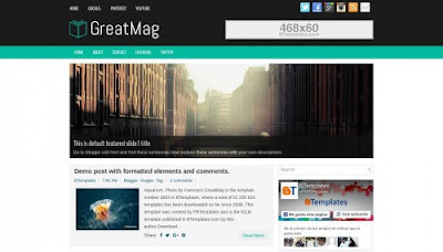 GreatMag Free Blogger Template