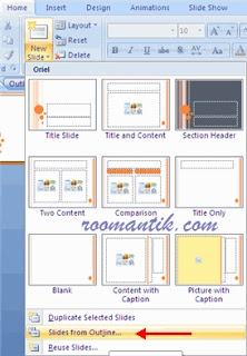 Membuat presentasi PowerPoint sanggup mulai presentasi gres yang kosong dari slide Cara Membuat Presentasi  dengan PowerPoint 2007