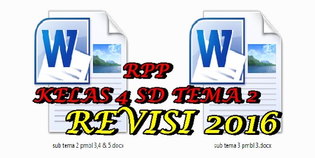 Download RPP Kelas 4 SD Tema 2 Sub Tema 3 Pembelajaran 1, 2, 3, 4, 5 dan 6