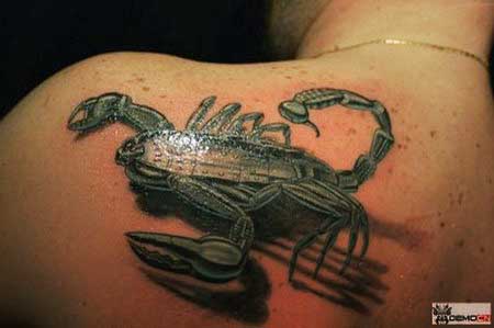 3D Scorpion Tattoo Design 3D Scorpion Tattoo Design on Back