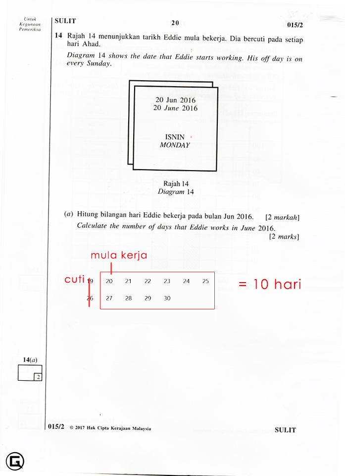 Jawapan Matematik Upsr 2017 - Contoh Pustaka