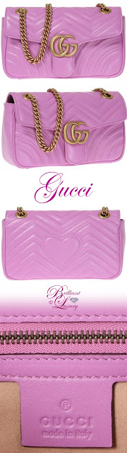 ♦Gucci GG Marmont Matelassé shoulder bag #pantone #bags #pink #brilliantluxury