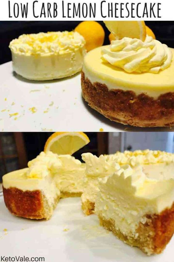 Low Carb Lemon Cheesecake - The Best 11 Keto Dessert Recipes! How can something so delicious be low carb and good for you?! You and your family will love-love-love these low carb ketogenic desserts and will be asking for seconds. Click to find out more and you won't regret!! #keto #ketodiet #ketorecipes #ketogenicdiet #ketogenic #lchf #lowcarb #lowcarbdiet #healthy #healthyrecipes #weightloss