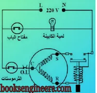 توصيل ثرموستات الثلاجه