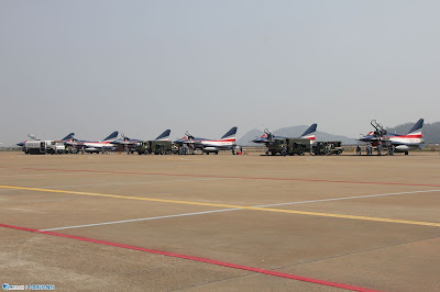 PLAAF J-10-Aerobatic Team in Zhuhai Airshow