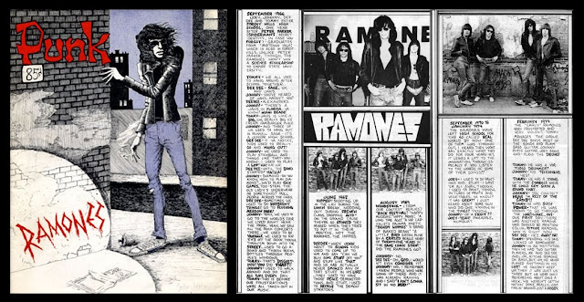 Páginas centrales revista Punk fotos Ramones