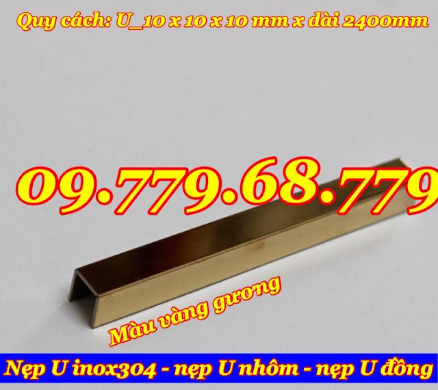 nẹp chữ U inox 304