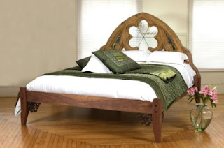 luxury wooden bed