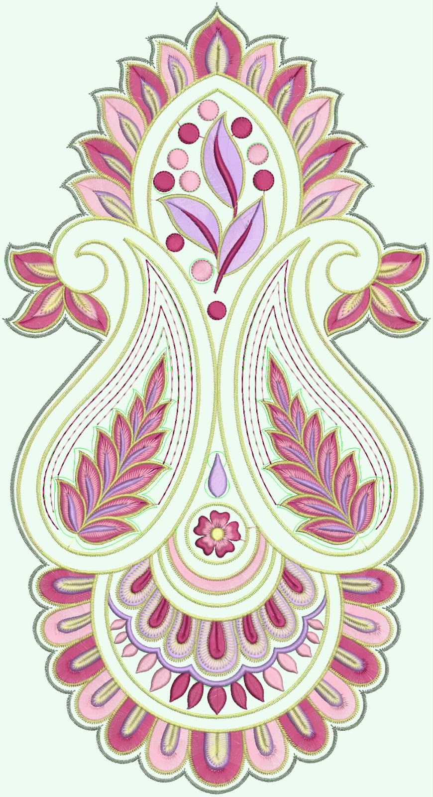 göttliche Computer Stickerei Design für quilt