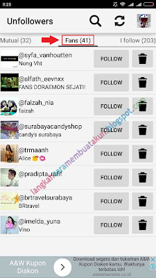 Aplikasi Untuk Mengetahui Unfollower di Instagram | Cek Unfollowers 