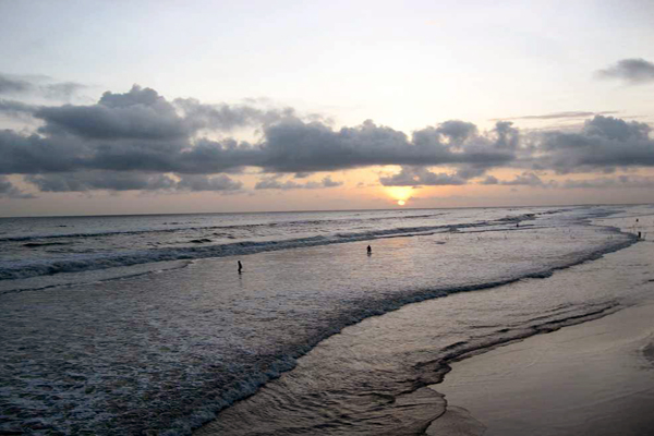 The eve of evening in Cox's Bazar Beach