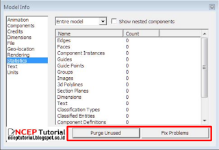 Cara memperbaiki model error Sketchup