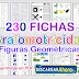 230 Fichas Grafomotricidad con Figuras Geométricas
