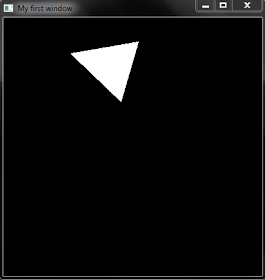 OpenGL code to rotate Triangle using Key