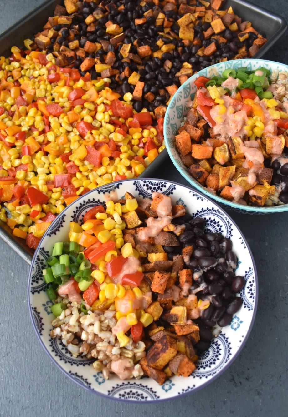 Sweet Potato & Black Bean Burrito Bowls