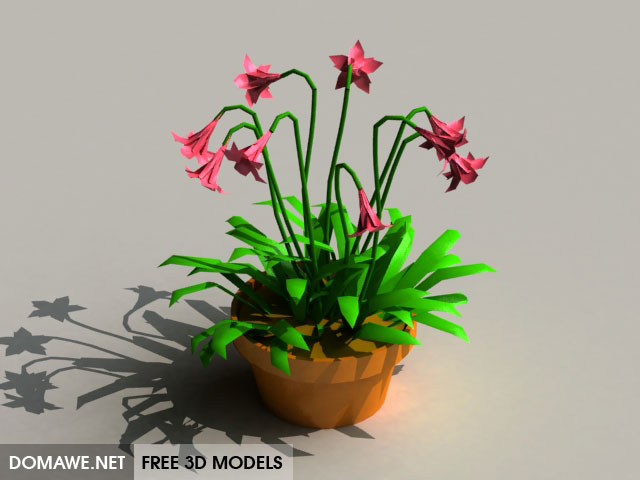 Domawenet Flowers 3d Model Free Download 6 - free 3d model download lily flower