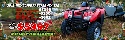 2013 TRX420FPE RANCHER. SOUTHERN HONDA POWERSPORTS. CHATTANOOGA TN.