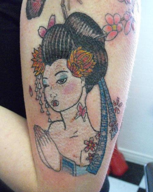 geisha tattoo design