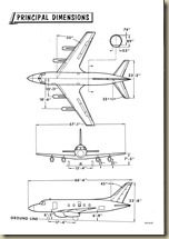 McDonnell Model 119A UCX Principal Dimensions