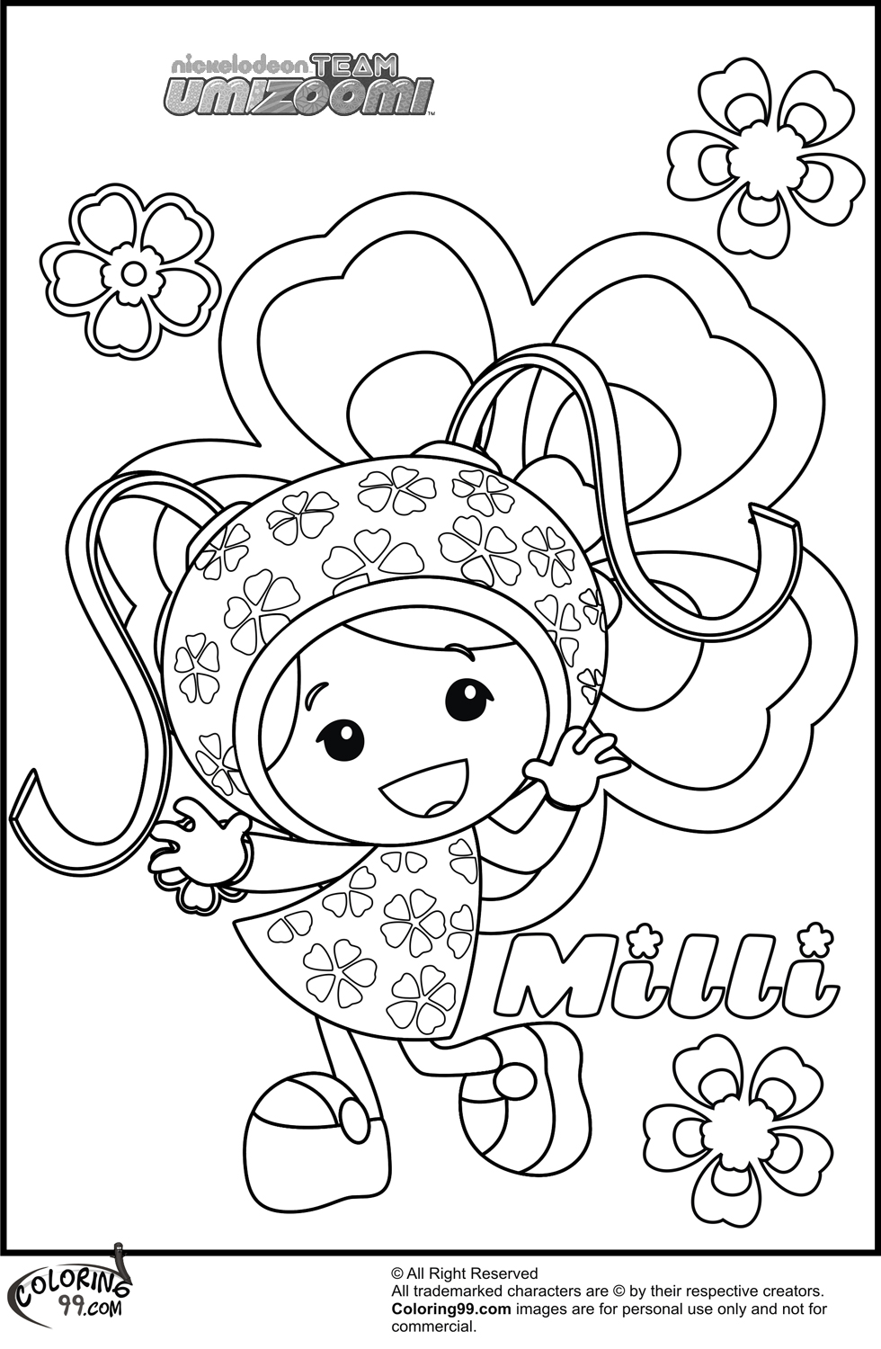 Team Umizoomi Coloring Pages 1