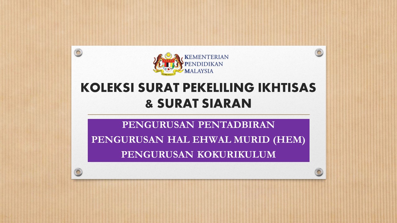 Koleksi Surat Pekeliling Ikhtisas Spi Surat Siaran Kementerian Pendidikan Malaysia Kpm Cikgu Share