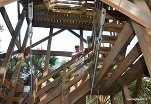 Climbing the tower