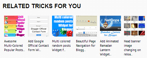 Related Posts Blogger Widget LinkedWithIn 