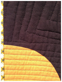 curves, walking foot quilting