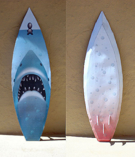 Jaws Surfboard Papercraft